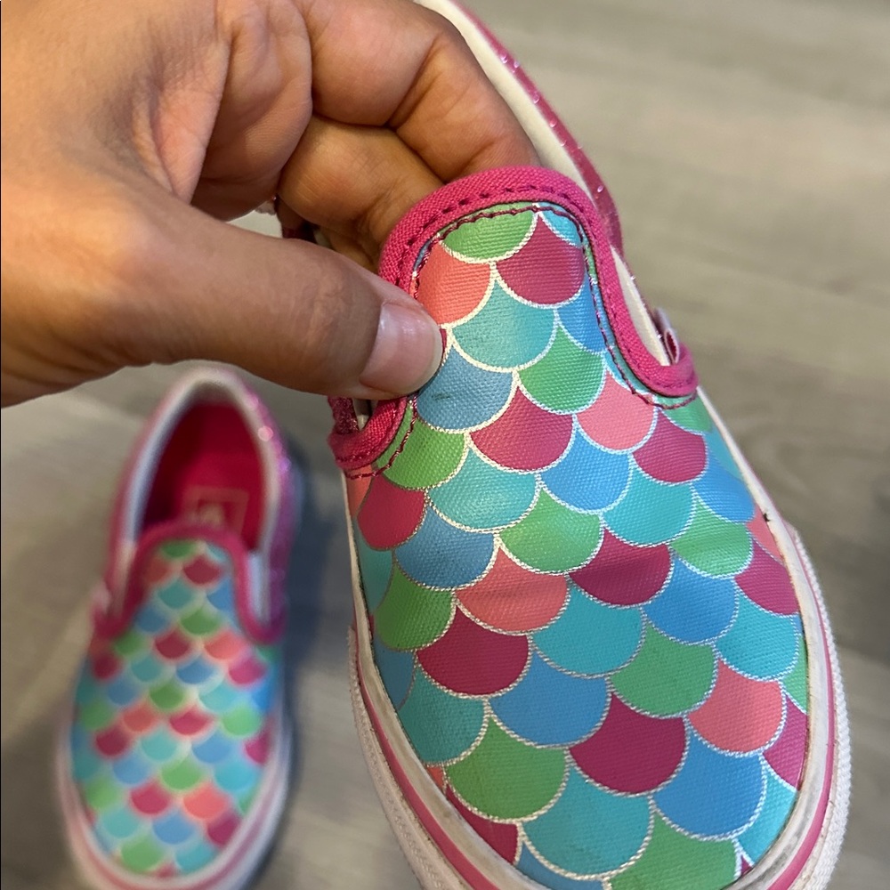 VANS mermaid sparkle slip ons - Picture 5 of 6